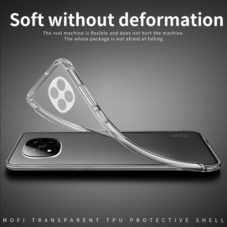 For Xiaomi Redmi Note 14 Pro 5G MOFI Ming Series Ultra-thin TPU Phone Case - Transparent