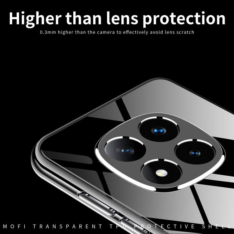 For Xiaomi Redmi Note 14 Pro 5G MOFI Ming Series Ultra-thin TPU Phone Case - Transparent