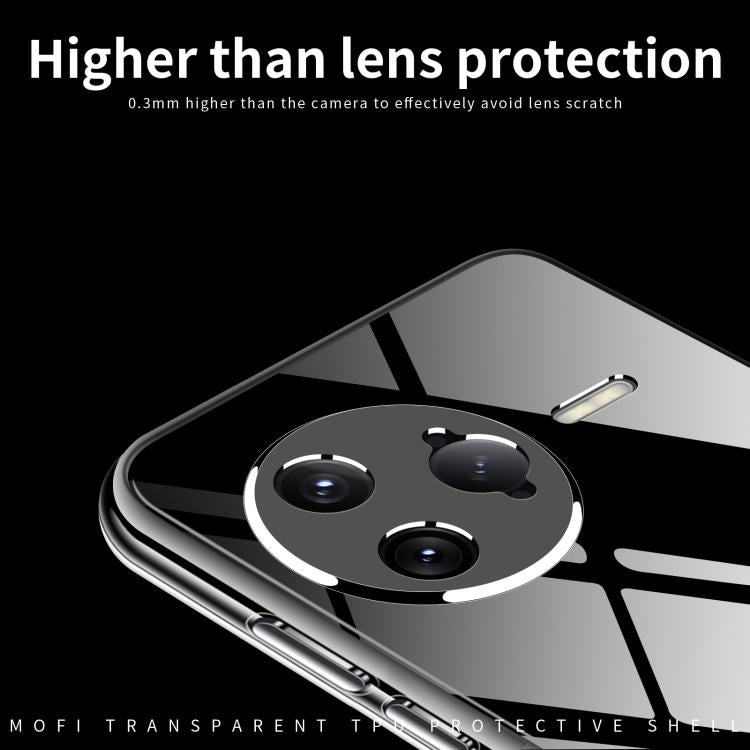 For Xiaomi Redmi K80 Pro MOFI Ming Series Ultra-thin TPU Phone Case - Transparent