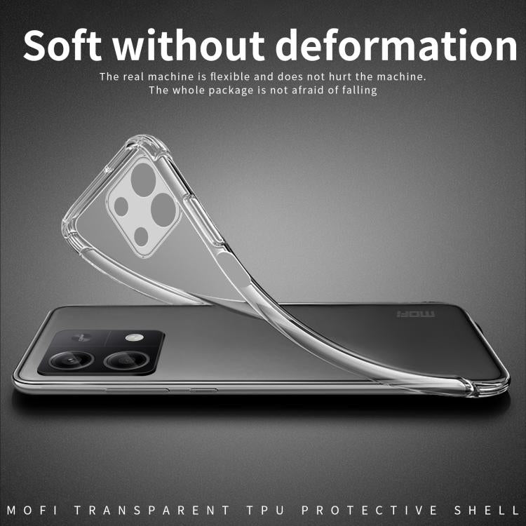 For Xiaomi Redmi Note 14S MOFI Ming Series Ultra-thin TPU Phone Case - Transparent