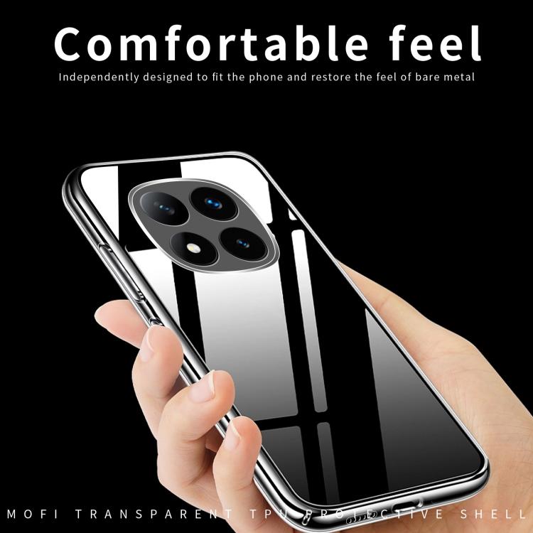 For Redmi Note 14 Pro 4G MOFI Ming Series Ultra-thin TPU Phone Case - Transparent