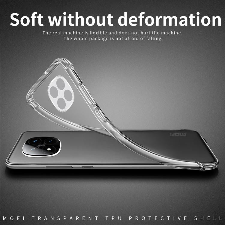 For Redmi Note 14 Pro 4G MOFI Ming Series Ultra-thin TPU Phone Case - Transparent