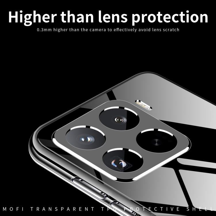 For Xiaomi 15 Pro MOFI Ming Series Ultra-thin TPU Phone Case - Transparent