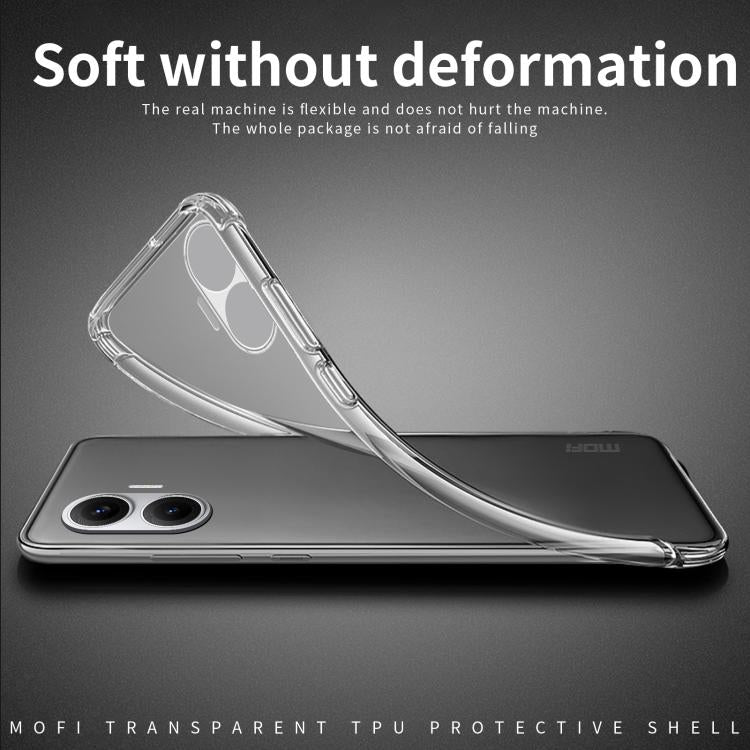 For Xiaomi Redmi Turbo 4 Pro MOFI Ming Series Ultra-thin TPU Phone Case - Transparent