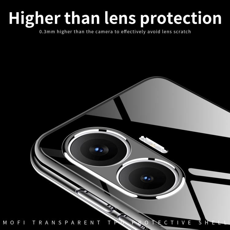 For Xiaomi Redmi Turbo 4 Pro MOFI Ming Series Ultra-thin TPU Phone Case - Transparent