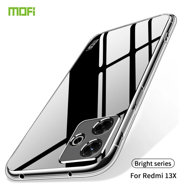 For Redmi 13x MOFI Ming Series Ultra-thin TPU Phone Case - Transparent