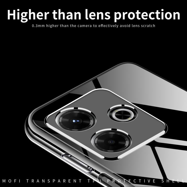 For Redmi 13x MOFI Ming Series Ultra-thin TPU Phone Case - Transparent