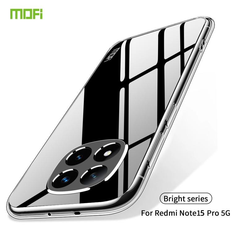 For Redmi Note 15 Pro 5G Global 163.6mm MOFI Ming Series Ultra-thin TPU Phone Case - Transparent