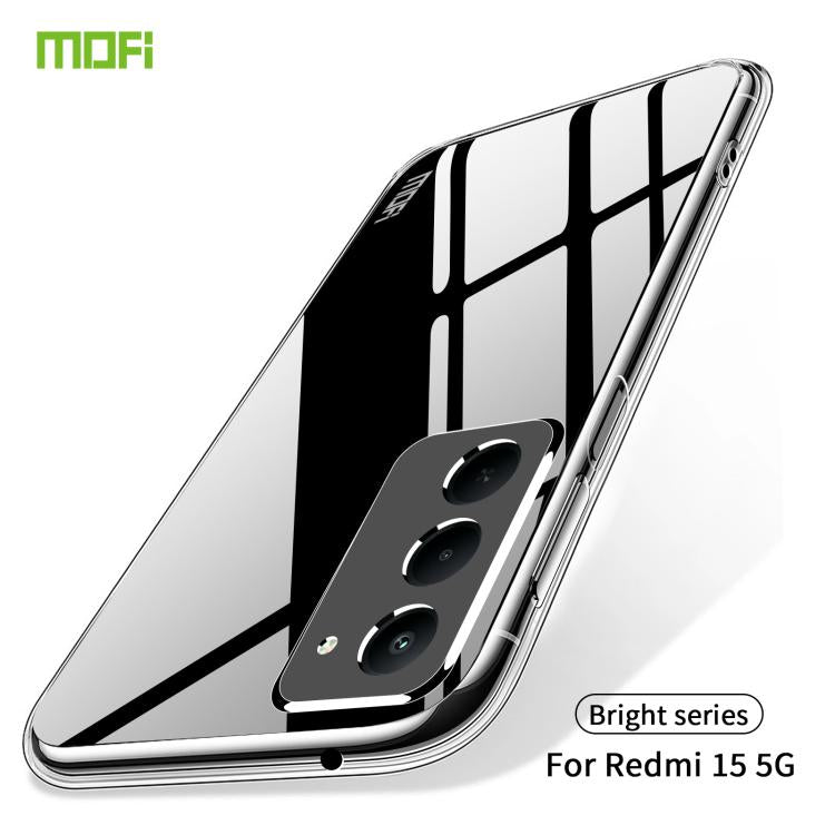 For Redmi 15 5G Global / 15 4G SEA 169.5mm MOFI Ming Series Ultra-thin TPU Phone Case - Transparent