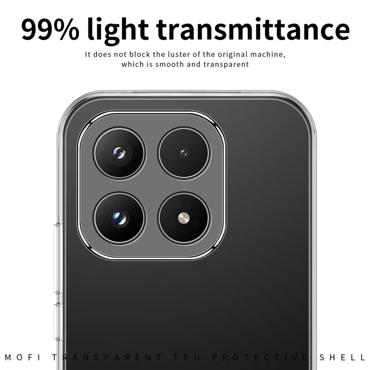 For Xiaomi 17 MOFI Ming Series Ultra-thin TPU Phone Case - Transparent