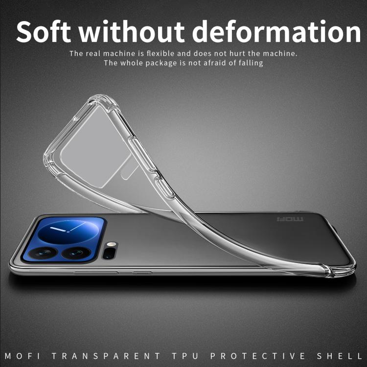 For Xiaomi 17 Pro MOFI Ming Series Ultra-thin TPU Phone Case - Transparent
