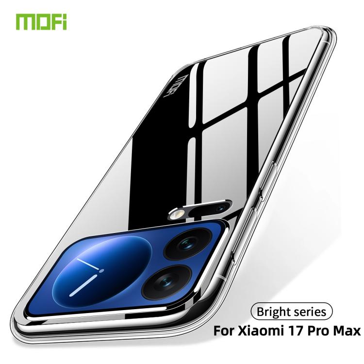 For Xiaomi 17 Pro Max MOFI Ming Series Ultra-thin TPU Phone Case - Transparent