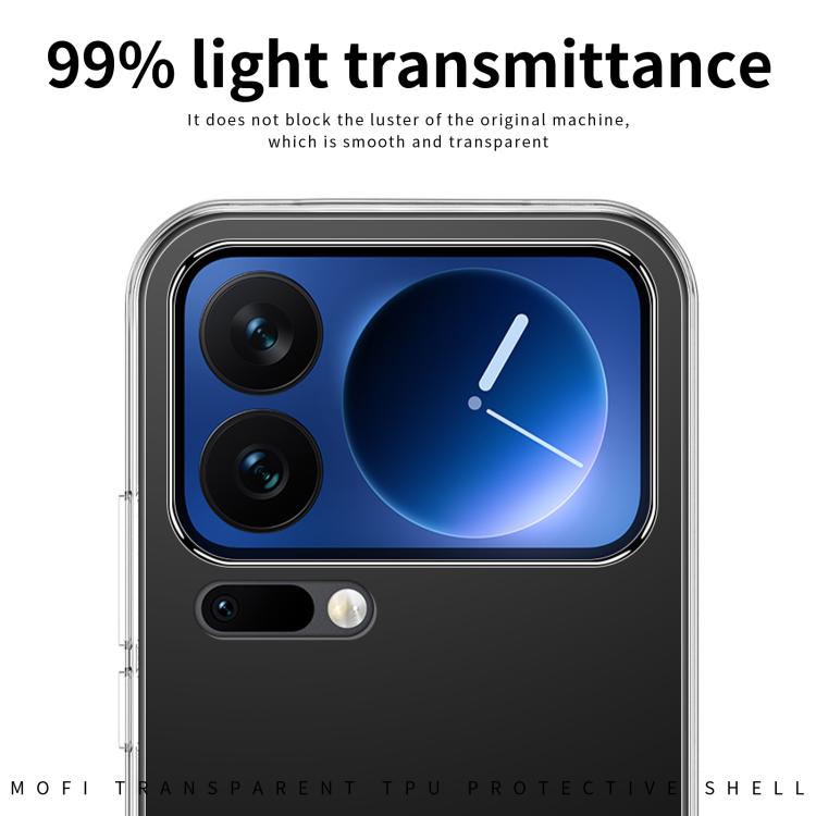 For Xiaomi 17 Pro Max MOFI Ming Series Ultra-thin TPU Phone Case - Transparent