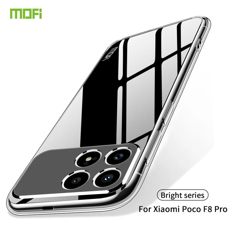 For Xiaomi Poco F8 Pro MOFI Ming Series Ultra-thin TPU Phone Case - Transparent