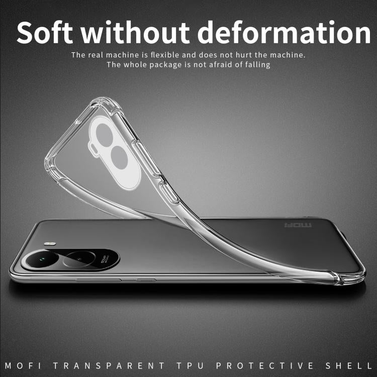 For Xiaomi Poco M7 4G / M7 Plus 171mm MOFI Ming Series Ultra-thin TPU Phone Case - Transparent