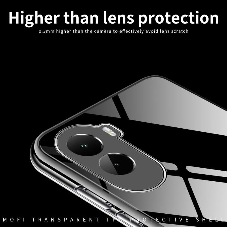 For Xiaomi Poco M7 4G / M7 Plus 171mm MOFI Ming Series Ultra-thin TPU Phone Case - Transparent