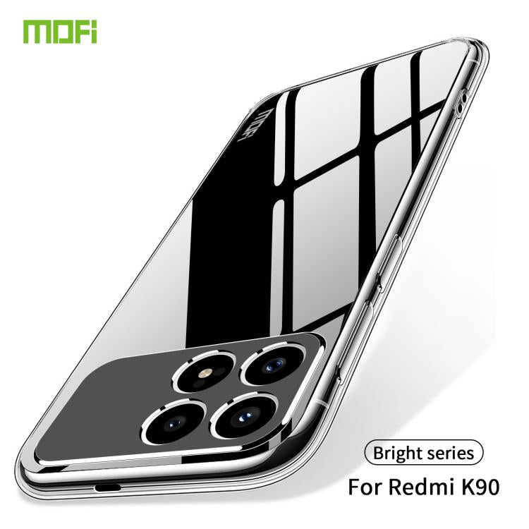 For Xiaomi Redmi K90 MOFI Ming Series Ultra-thin TPU Phone Case - Transparent