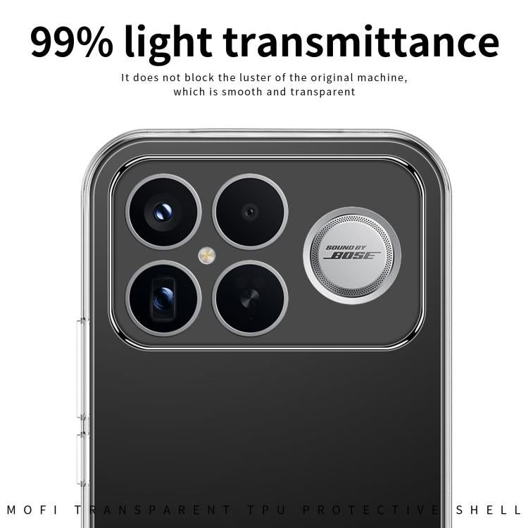 For Redmi K90 Pro Max / Poco F8 Ultra MOFI Ming Series Ultra-thin TPU Phone Case - Transparent