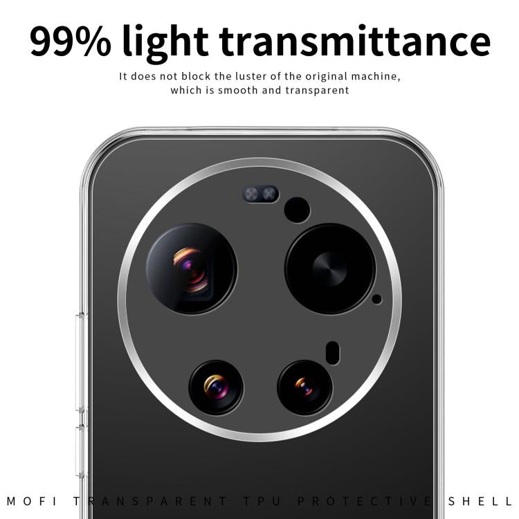 For Xiaomi 17 Ultra MOFI Ming Series Ultra-thin TPU Phone Case - Transparent