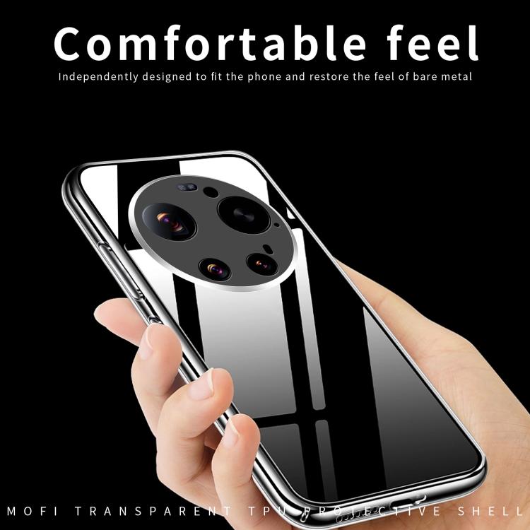For Xiaomi 17 Ultra MOFI Ming Series Ultra-thin TPU Phone Case - Transparent