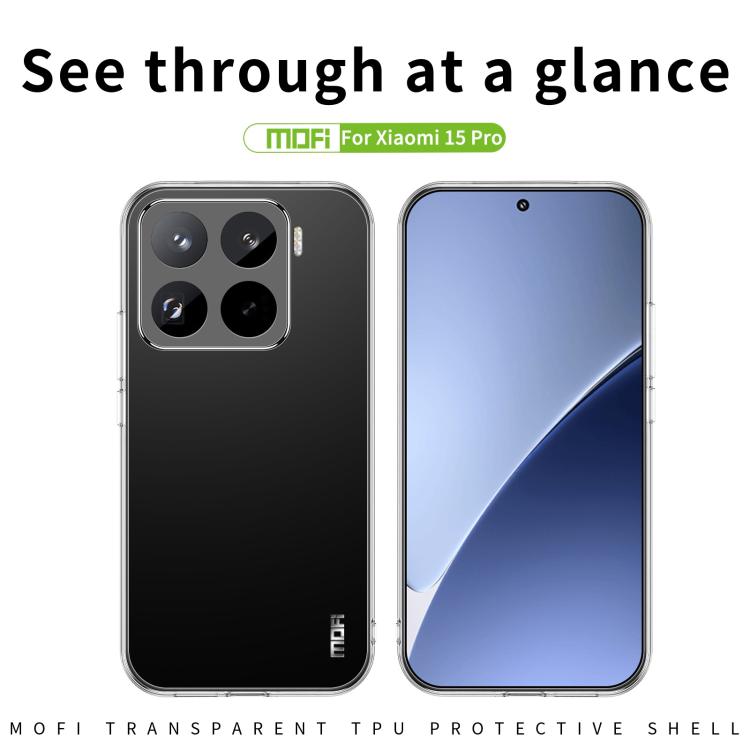 For Xiaomi 17T MOFI Ming Series Ultra-thin TPU Phone Case - Transparent