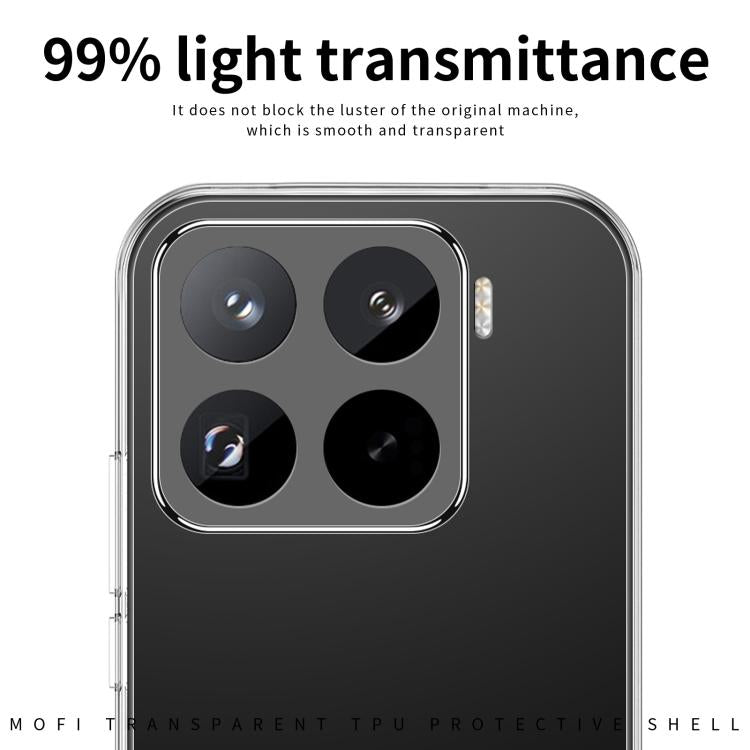 For Xiaomi 17T MOFI Ming Series Ultra-thin TPU Phone Case - Transparent
