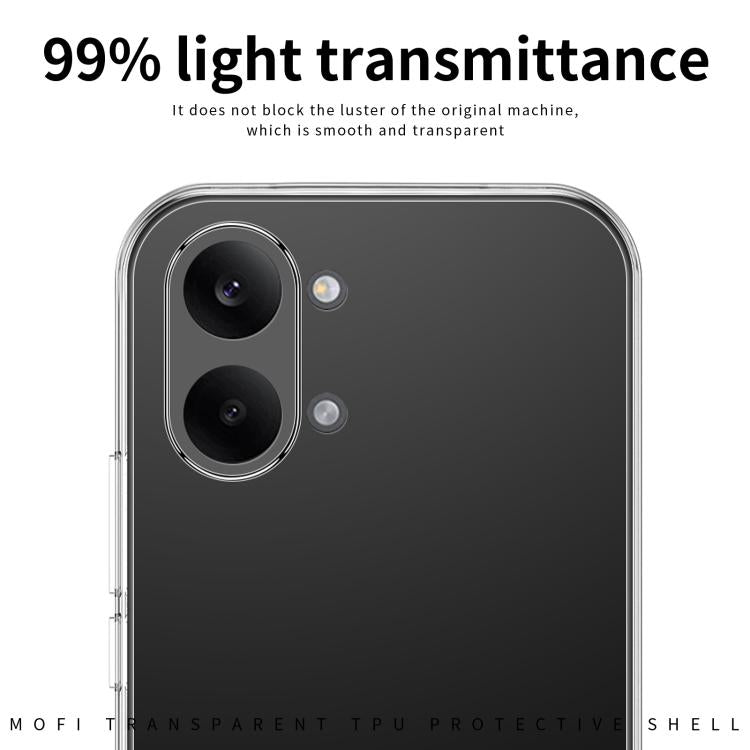 For Redmi Turbo 5 Max / Poco X8 Pro Max 5G MOFI Ming Series Ultra-thin TPU Phone Case - Transparent