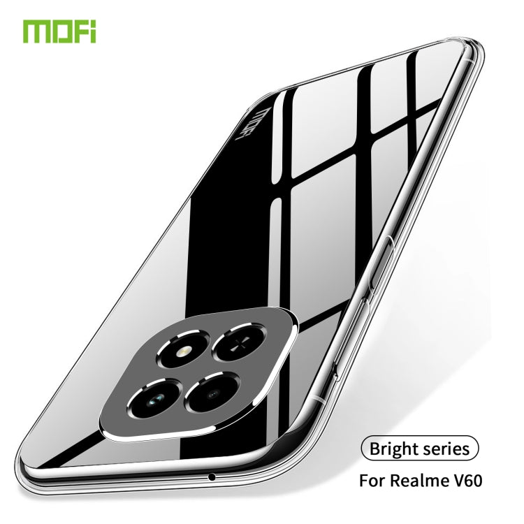 For Realme V60 MOFI Ming Series Ultra-thin TPU Phone Case - Transparent