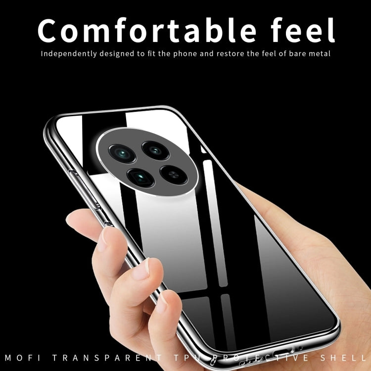 For Realme 13+ MOFI Ming Series Ultra-thin TPU Phone Case - Transparent