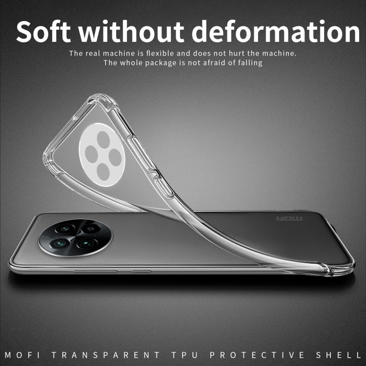 For Realme 13+ MOFI Ming Series Ultra-thin TPU Phone Case - Transparent
