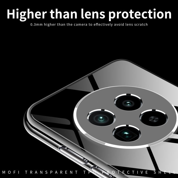 For Realme 13+ MOFI Ming Series Ultra-thin TPU Phone Case - Transparent