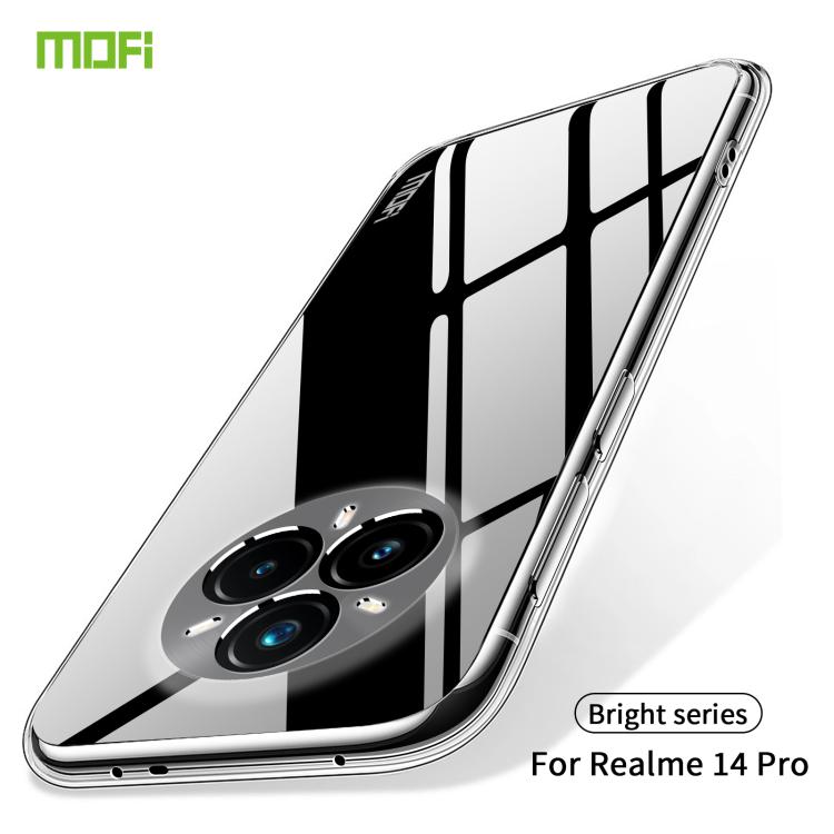 For Realme 14 Pro MOFI Ming Series Ultra-thin TPU Phone Case - Transparent