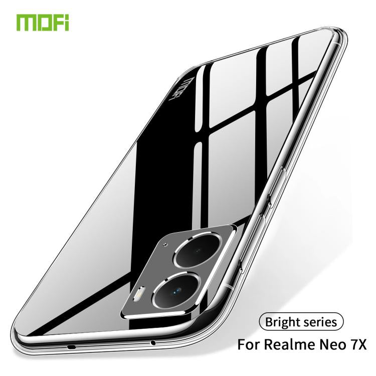 For Realme Neo7X MOFI Ming Series Ultra-thin TPU Phone Case - Transparent