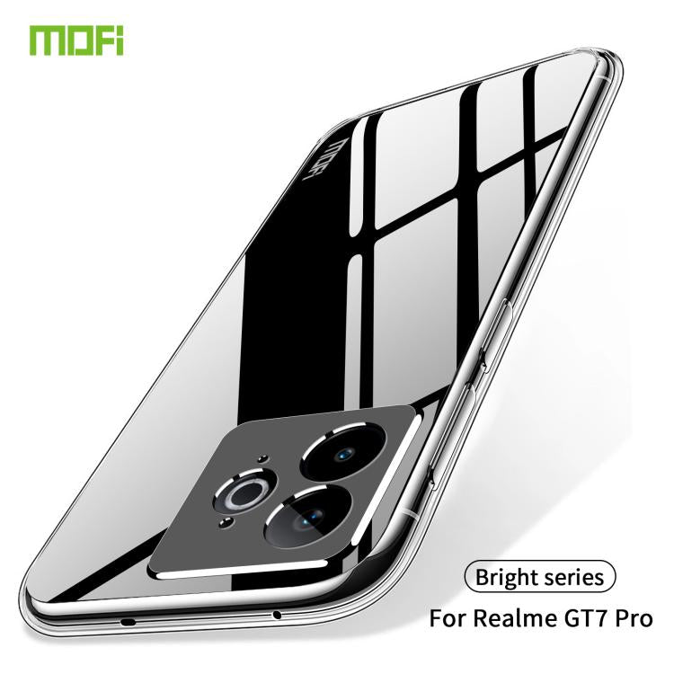 For Realme GT7 Pro MOFI Ming Series Ultra-thin TPU Phone Case - Transparent