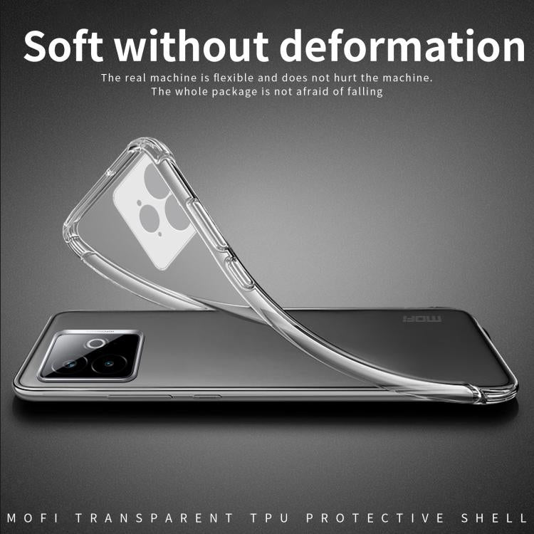 For Realme GT7 Pro MOFI Ming Series Ultra-thin TPU Phone Case - Transparent