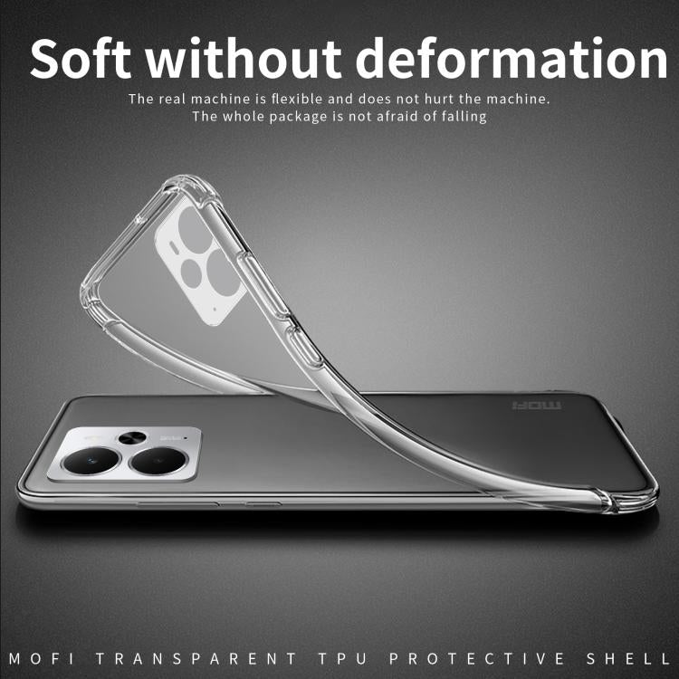 For Realme 14 5G Global MOFI Ming Series Ultra-thin TPU Phone Case - Transparent