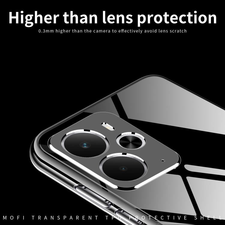 For Realme 14 5G Global MOFI Ming Series Ultra-thin TPU Phone Case - Transparent