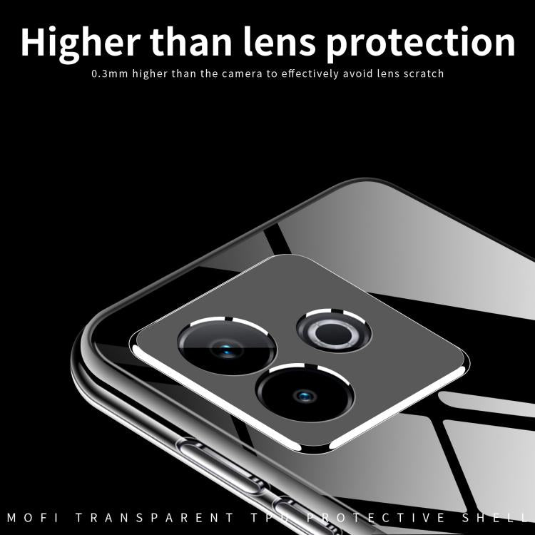 For Realme GT7 MOFI Ming Series Ultra-thin TPU Phone Case - Transparent