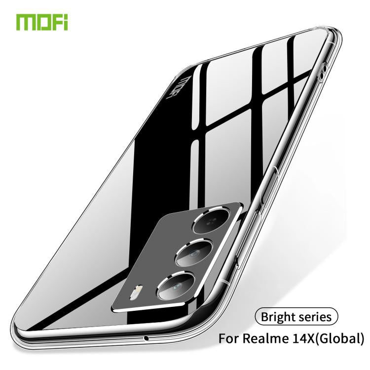 For Realme 14X Global / V70 / V70s MOFI Ming Series Ultra-thin TPU Phone Case - Transparent