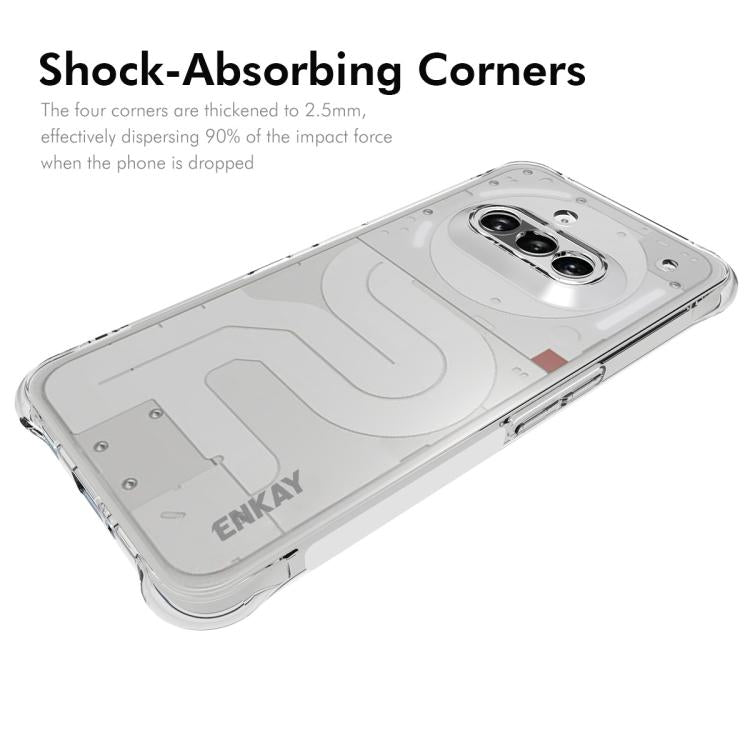 For Nothing Phone 3a ENKAY Hat-Prince Transparent TPU Shockproof Phone Case
