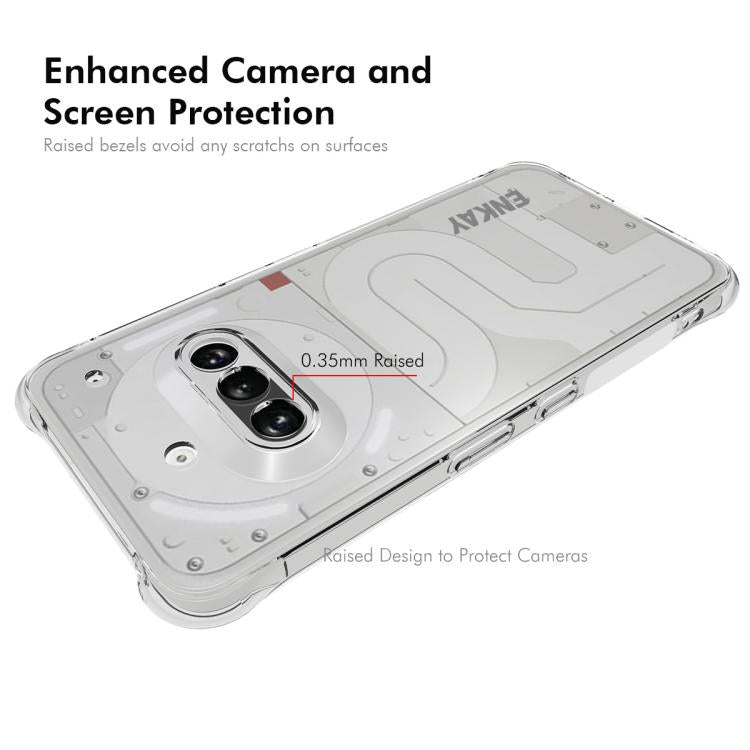 For Nothing Phone 3a ENKAY Hat-Prince Transparent TPU Shockproof Phone Case