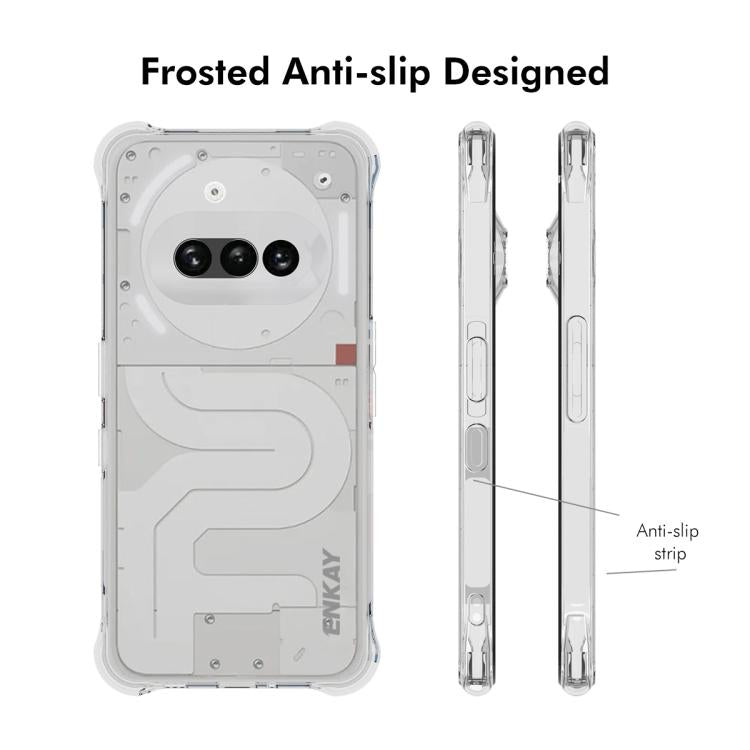 For Nothing Phone 3a ENKAY Hat-Prince Transparent TPU Shockproof Phone Case