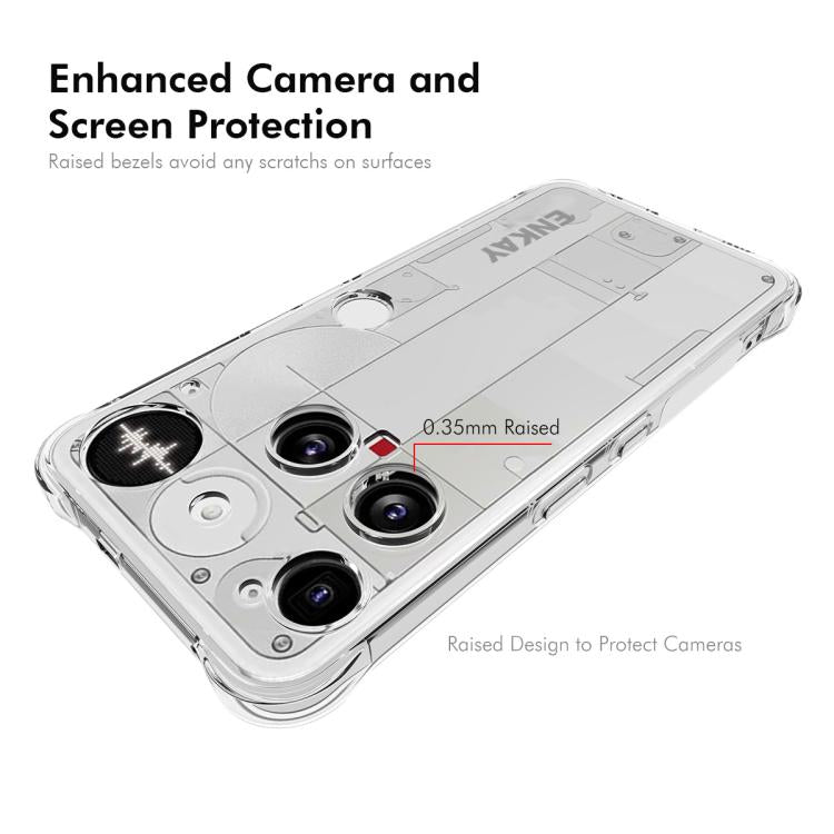 For Nothing Phone 3 ENKAY Hat-Prince Transparent TPU Shockproof Phone Case