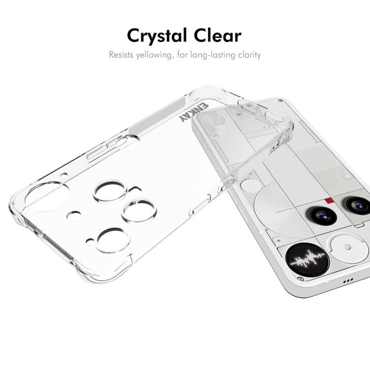 For Nothing Phone 3 ENKAY Hat-Prince Transparent TPU Shockproof Phone Case
