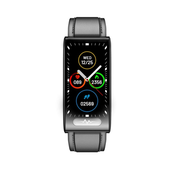 TK70 1.47 inch Color Screen Smart Leather Strap Watch,Support Heart Rate / Blood Pressure / Blood Oxygen / Blood Sugar Monitoring