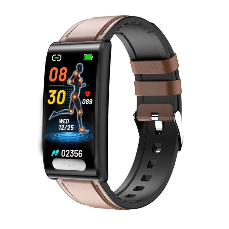 TK70 1.47 inch Color Screen Smart Leather Strap Watch,Support Heart Rate / Blood Pressure / Blood Oxygen / Blood Sugar Monitoring