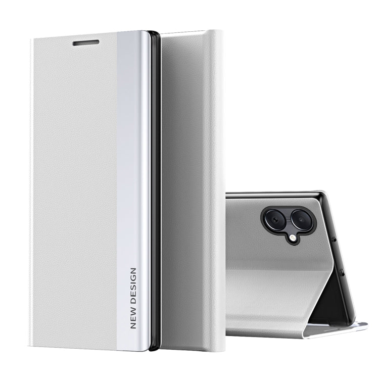 For Samsung Galaxy A06 4G Side Electroplated Adsorption Leather Phone Case