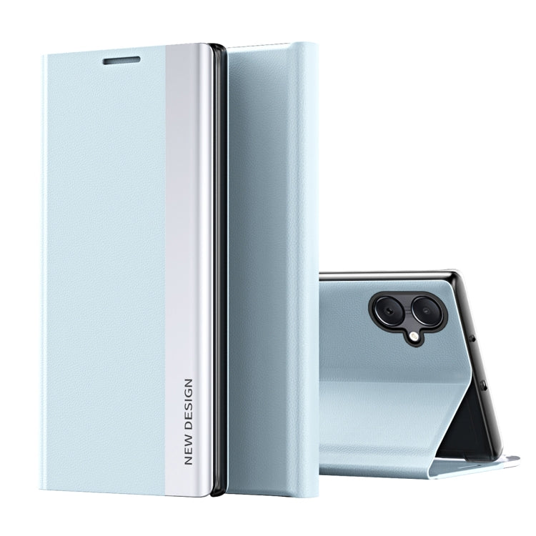 For Samsung Galaxy A06 4G Side Electroplated Adsorption Leather Phone Case