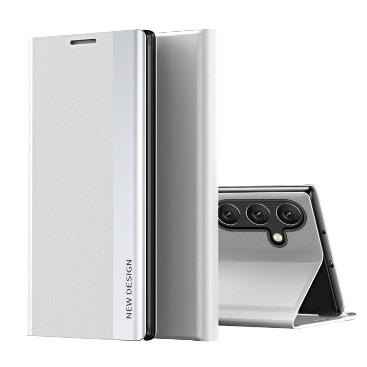 For Samsung Galaxy A56 5G Side Electroplated Adsorption Leather Phone Case