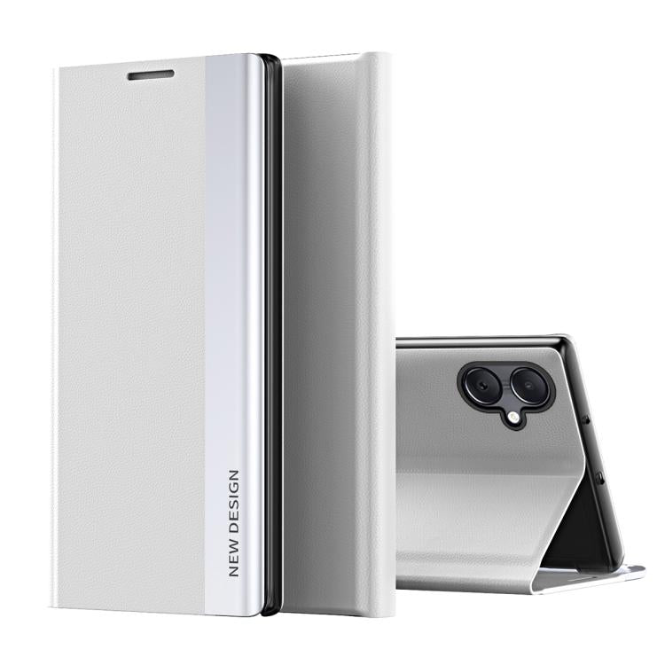 For Samsung Galaxy A07 5G Side Electroplated Adsorption Leather Phone Case